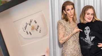 Cantora contou que Céline cuspiu seu chiclete em um pedaço de papel e o emoldurou - Reprodução/ Youtube / Instagram