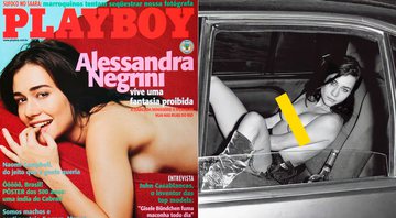 Alessandra Negrini tinha 29 anos quando posou para a revista Playboy - Foto: Divulgação e Reprodução/ Instagram@bobwolfenson