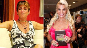 Ex-BBB Cida Moraes exibiu visual Barbie em evento no Rio - Foto: TV Globo e WALLACE BARBOSA/ ZAPP NEWS/ DIVULGAÇÃO