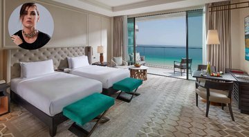 Hotel luxuoso com vista para o mar possui diária a partir de R$ 13,7 mil - Reprodução/Instagram/@dedesecco/Mandarin Oriental Jumeira
