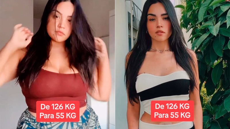 Keila Daiane mostrou antes e depois do emagrecimento - Foto: Reprodução/ Instagram@keiladayaneofc