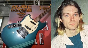 Músico usava uma Mustang Fender, azul, de 1969, e conhecida no mundo do rock - Foto: Reprodução