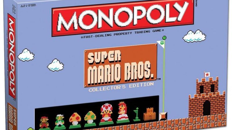 Monopoly ganha edição limitada inspirada no clássico Super Mario Bros. - Foto: Divulgação