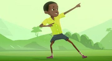Usain Bolt no curta de animação The Boy Who Learned to Fly - Foto: Reprodução