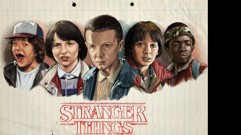 Personagens de Stranger Things nos traçoes de Juan Carlos Ruiz Burgos - Foto: Juan Carlos Ruiz Burgos