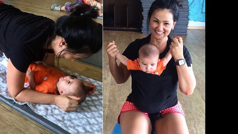 Suzana Alves com o filho Benjamin, de três meses - Foto: Reprodução/ Instagram