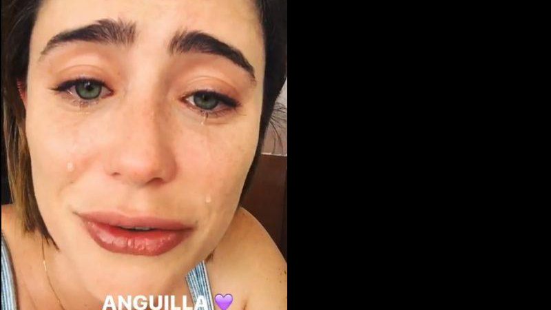 Fernanda Vasconcellos chora ao se despedir de Anguilla - Foto: Reprodução/ Instagram