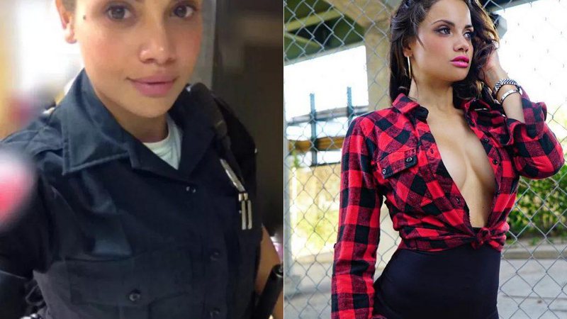 Samantha Sepulveda é policial e também fotografa como modelo - foto: Reprodução/ Instagram