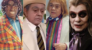 Chico Anysio interpretando os personagens Lord Black, Coronel Limoeiro, Cascata e Bento Carneiro - Foto: TV Globo