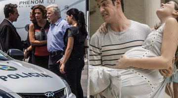 Lígia e Athaíde serão presos no aeroporto e Eric terá que sair às presas com Luiza - Foto: TV Globo