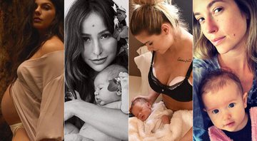 Isis, Sabrina, Andressa Suita e Juliana Didone estão na lista das mamães famosas de 2018 - Foto: Reprodução/ Instagram/ Montagem CENAPOP