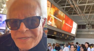 Cid Moreira falou sobre fila em aeroporto e desabafou na web - Foto: Reprodução/ Instagram
