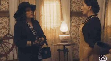 Emília pede que Alfredo se afaste de Adelaide e ameaça Lola - Foto: TV Globo