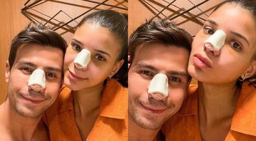 Mariano e Jakelyne Oliveira passam juntos por nova rinoplastia e compartilhar na web - Foto: Reprodução / Instagram @mariano
