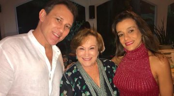 Paulo Goulart Filho, sua mãe Nicette Bruno e sua mulher, Kátia - Reprodução/Instagram