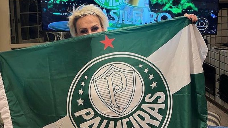 Ana Maria Braga celebra novo título do Palmeiras, conquistado ontem (02/11) - Foto: Reprodução / Instagram