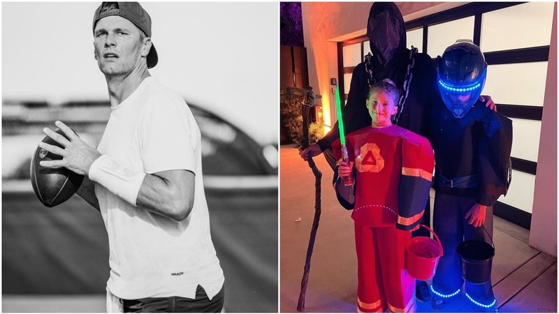 Tom Brady passou o Halloween com os filhos - Foto: Reprodução / Instagram